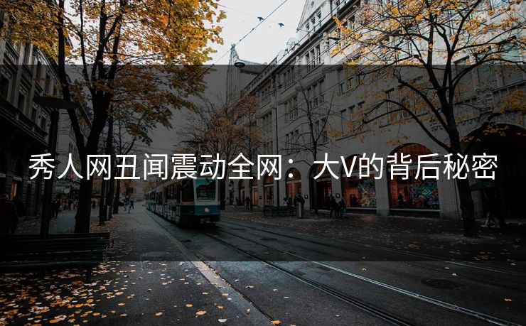 秀人网丑闻震动全网：大V的背后秘密